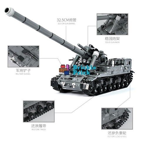 Non Lego Army Xe Tăng T92