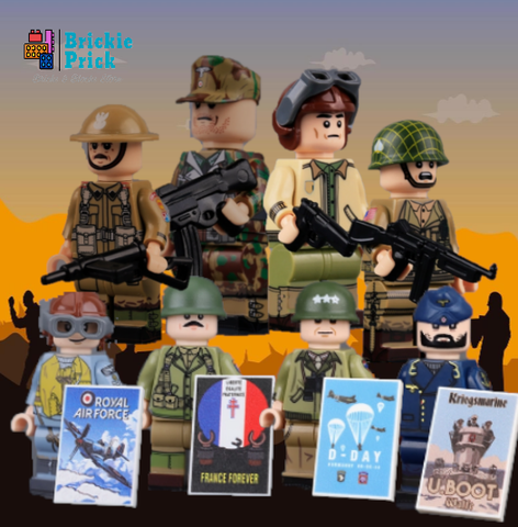 Đồ Chơi Lắp Ráp Mô Hình Quân Đội Minifigure Các Đặc Chủng Quân Sự WW2