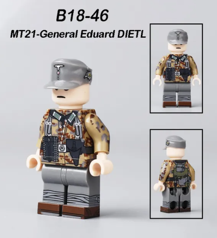 Đồ Chơi Lắp Ráp Army Mô Hình Nhân Vật Minifigure Quân Đoàn Miền Núi Đức