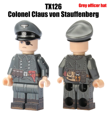 Đồ Chơi Lắp Ráp Nhân Vật Mô Hình Sĩ Quan Tướng Rommel/ Walter In UV - TX127 TX128