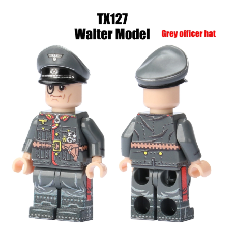 Đồ Chơi Lắp Ráp Nhân Vật Mô Hình Sĩ Quan Tướng Rommel/ Walter In UV - TX127 TX128