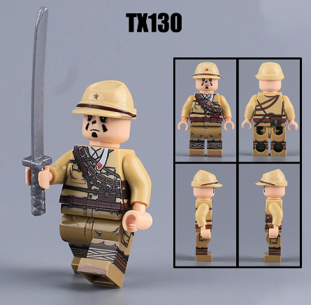 Đồ Chơi Lắp Ráp Army Nhân Vật Minifigure Sĩ Quan Đức Nhật Cao Cấp In UV