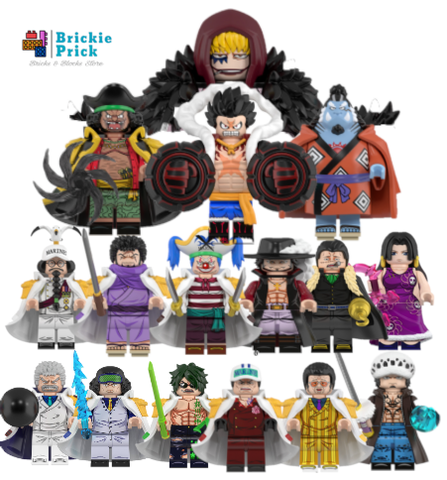 Đồ Chơi Lắp Ráp Minifigure Mô Hình Các Nhân Vật Phim Hoạt Hình One Piece Luffy Zoro Sanji Shank Kaido