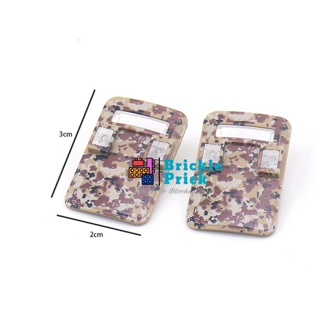Đồ Chơi Lắp Ráp Mô Hình Phụ kiện Khiên màu camo vàng- Đồ Chơi Lắp Ráp - Brickie Prick