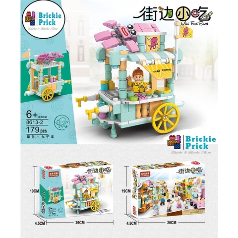 Đồ Chơi Lắp Ráp Mô Hình Thành Phố - Đồ Chơi Lắp Ráp Xe Bán Hàng Rong - Brickie Prick