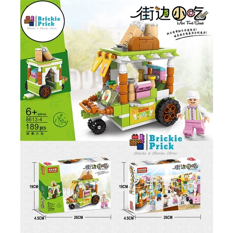 Đồ Chơi Lắp Ráp Mô Hình Thành Phố - Đồ Chơi Lắp Ráp Xe Bán Hàng Rong - Brickie Prick
