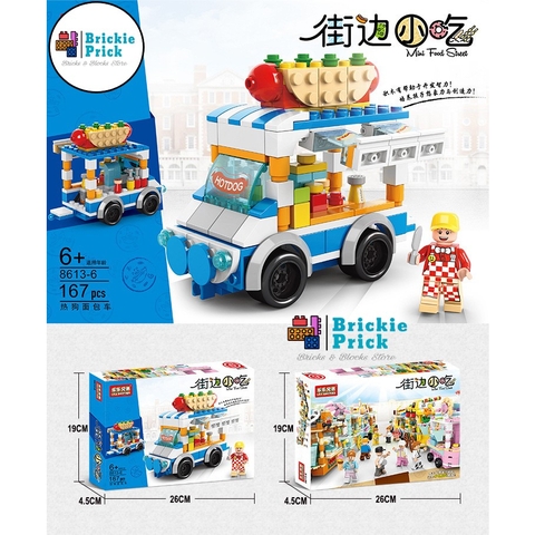 Đồ Chơi Lắp Ráp Mô Hình Thành Phố - Đồ Chơi Lắp Ráp Xe Bán Hàng Rong - Brickie Prick