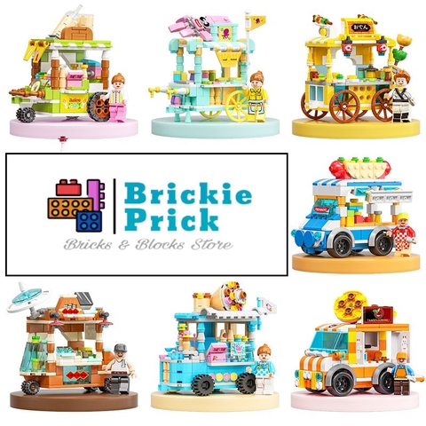 Đồ Chơi Lắp Ráp Mô Hình Thành Phố - Đồ Chơi Lắp Ráp Xe Bán Hàng Rong - Brickie Prick