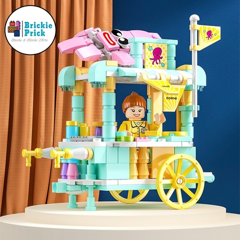 Đồ Chơi Lắp Ráp Mô Hình Thành Phố - Đồ Chơi Lắp Ráp Xe Bán Hàng Rong - Brickie Prick