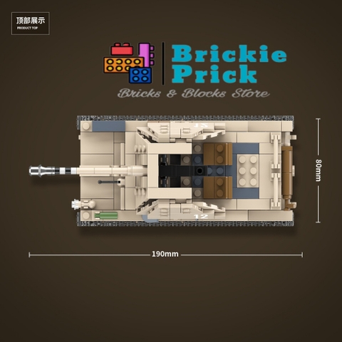 Non - Lego Army - Xe Tăng SD.KFZ.138 MARDER III AUSF.H - Đồ Chơi Lắp Ráp - Brickie Prick