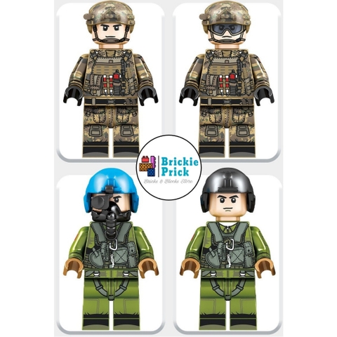 Non - Lego Army - Máy Bay Trực Thăng Chiến Đấu Z-10 - Đồ Chơi Lắp Ráp - Brickie Prick