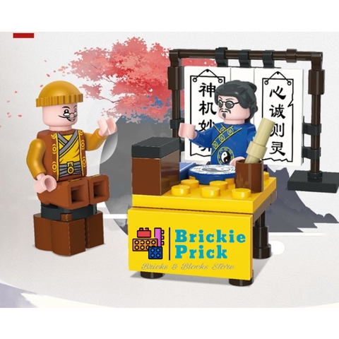 Non - Lego Thành Phố  - Khu chợ Trung Hoa 2 (Full set )- Đồ Chơi Lắp Ráp- Brickie Prick