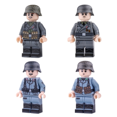 Đồ Chơi Lắp Ráp Mô Hình Minifigure Lính WW2 Cao Cấp - in nhiều mặt