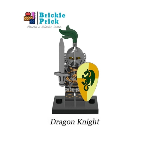 Đồ Chơi Lắp Ráp Minifigure Xếp Hình Nhân Vật Hiệp Sĩ Trung Cổ Đầy Đủ Phụ Kiện