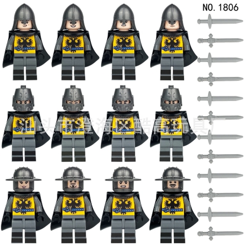 Đồ Chơi Lắp Ráp Hiệp Sĩ Trung Cổ Set 12 Nhân Vật Đầy Đủ Phụ Kiện