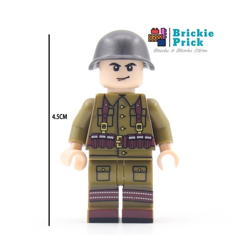 Đồ chơi lắp ráp Army - Minifigure Lính WW2 - Đồ Chơi Lắp Ráp - Brickie Prick