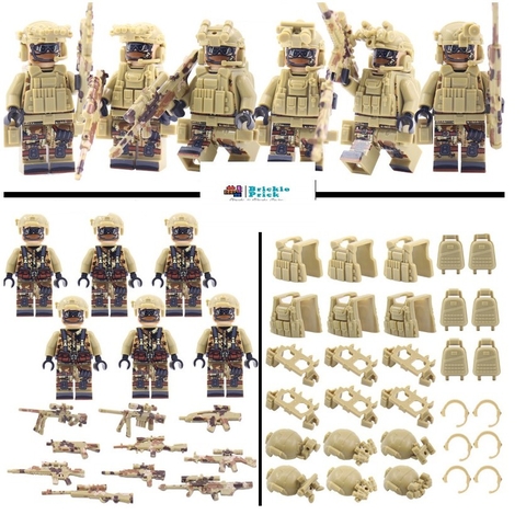 (Set 6 con) Đồ Chơi Lắp Ráp Mô Hình Quân Đội Các Nhân Vật Swat (Set Full Phụ Kiện) - Cập Nhật Mẫu Liên Tục