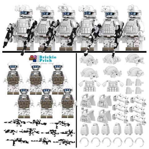 (Set 6 con) Đồ Chơi Lắp Ráp Mô Hình Quân Đội Các Nhân Vật Swat (Set Full Phụ Kiện) - Cập Nhật Mẫu Liên Tục