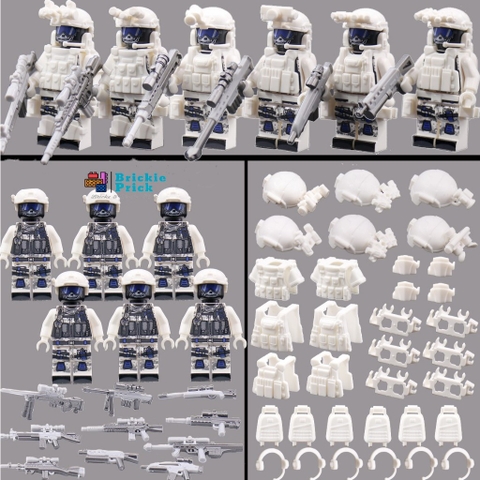 (Set 6 con) Đồ Chơi Lắp Ráp Mô Hình Quân Đội Các Nhân Vật Swat (Set Full Phụ Kiện) - Cập Nhật Mẫu Liên Tục