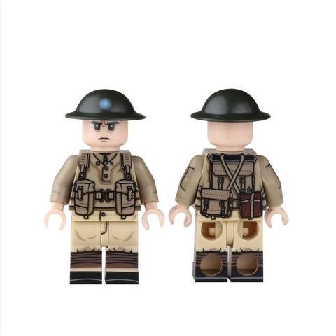 Đồ Chơi Lắp Ráp Mô Hình Minifigure Lính WW2 Cao Cấp - in nhiều mặt
