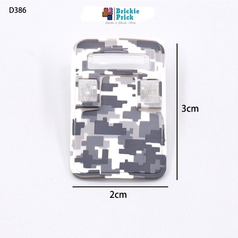Đồ Chơi Lắp Ráp Mô Hình Phụ kiện Khiên màu camo vàng- Đồ Chơi Lắp Ráp - Brickie Prick