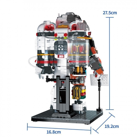 Đồ Chơi Lắp Ráp Mô Hình Robot Phi Hành Gia Siêu To Nửa Người -  Nửa Máy