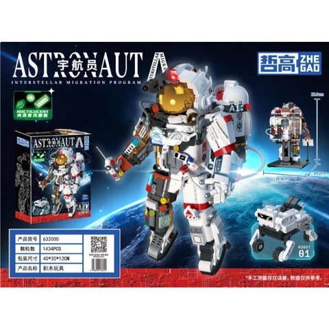 Đồ Chơi Lắp Ráp Mô Hình Robot Phi Hành Gia Siêu To Nửa Người -  Nửa Máy