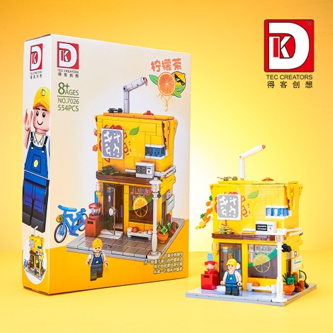 Đồ Chơi Lắp Ráp Mô Hình Thành Phố Các Quán Nước Tiệm Trà Tiệm Nước Dừa Tiệm Cafe Tiệm Trà Thảo Dược Cao Cấp