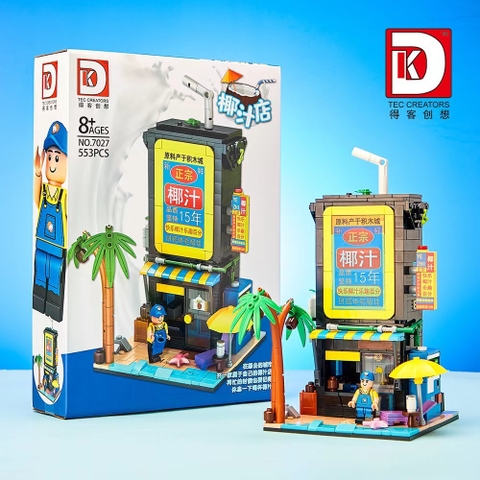 Đồ Chơi Lắp Ráp Mô Hình Thành Phố Các Quán Nước Tiệm Trà Tiệm Nước Dừa Tiệm Cafe Tiệm Trà Thảo Dược Cao Cấp