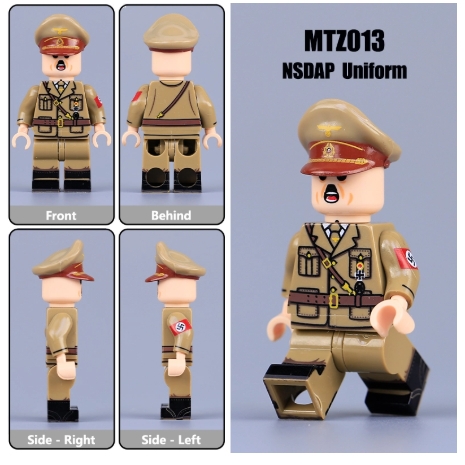 Đồ Chơi Lắp Ráp Mô Hình Nhân Vật Anh Họa Sĩ WW2 in 4 mặt