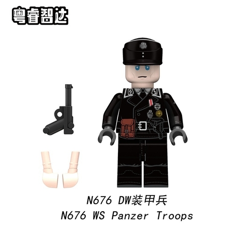 Đồ Chơi Lắp Ráp Mô Hình Nhân Vật Người Lính Các Nước Thế Chiến 2 WW2 Đức Anh Pháp Ý....