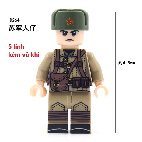 Đồ chơi lắp ráp Army - Minifigure Lính WW2 - Đồ Chơi Lắp Ráp - Brickie Prick