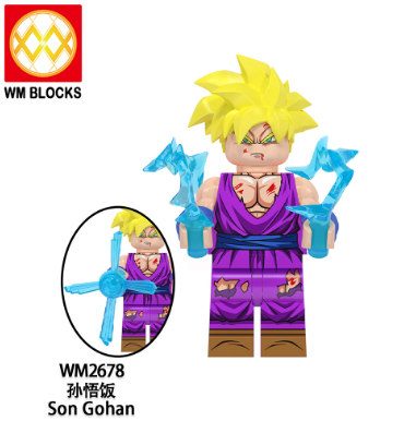 Đồ Chơi Lắp Ráp Minifigure Dragon Ball 7 Viên Ngọc Rồng Roshi Goku Jiren Gohan Gogeta Frieza