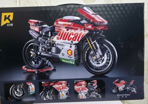 Đồ Chơi Lắp Ráp Mô Hình Siêu Xe Ducati Tỉ Lệ 1:10, Đồ Chơi Đua Xe Lắp Ráp Sưu Tầm