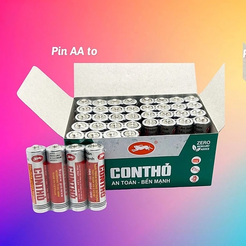 Hộp 40 viên pin con thỏ AA và AAA chính hãng