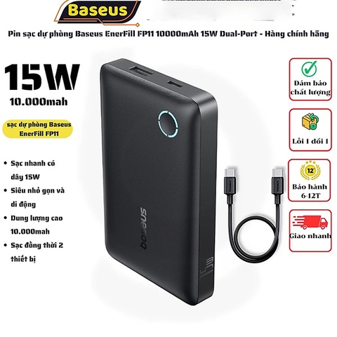 Pin sạc dự phòng Baseus EnerFill FP11 10000mAh 15W