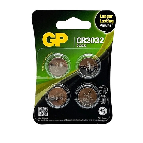 Vỉ 4 Viên pin CR2032 GP Batteries 3V Lithium