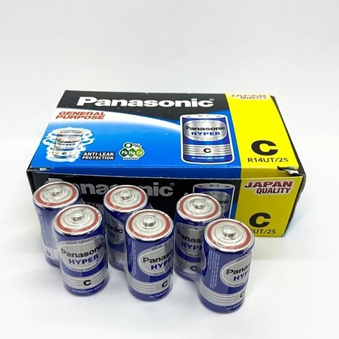Bộ 6 viên pin trung 1 Panasonic