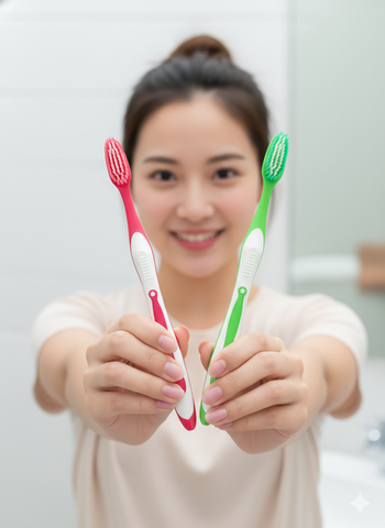 Bàn Chải Đánh Răng SUWADEE HT 8012 - 120 MÓC TRẮNG
