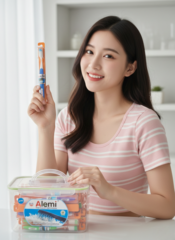 Bàn Chải Đánh Răng ALEMI HT 8052 - 45 MÓC PS