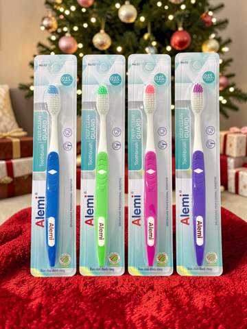 Bàn Chải Đánh Răng ALEMI HT8052 - 50 VỈ TRẮNG - TOOTHBRUSH