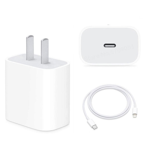 Bộ sạc nhanh iPhone 20W Type C - Lightning zin Chính hãng Apple