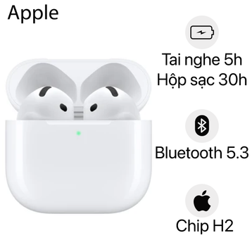 Tai nghe Bluetooth Apple AirPods 4 chống ồn chủ động
