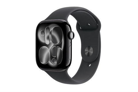 Apple Watch Series 11 (GPS, 42mm, Vỏ nhôm màu Bạc với Dây đeo Thể thao Đen