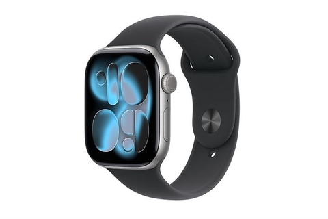 Apple Watch Series 11 (GPS) 42mm Vỏ Nhôm Màu Xám Không Gian (Space Gray) với Dây Đeo Thể Thao Màu Đen (Black Sport Band)
