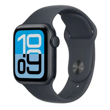 Apple Watch SE (3rd Generation) 40mm GPS (chỉ GPS), vỏ nhôm màu Đen Midnight (Midnight Aluminum Case), kèm dây cao su màu Đen Midnight (Midnight Sport Band)