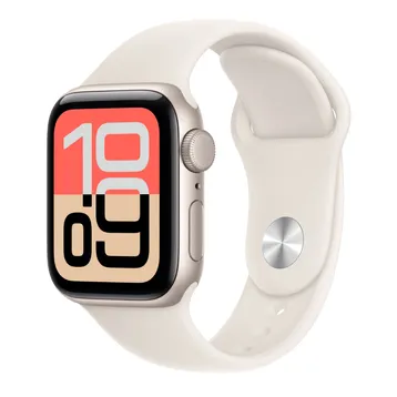 Apple Watch SE (3rd Generation) 40mm GPS (chỉ GPS), vỏ nhôm màu Starlight (Starlight Aluminum Case), kèm dây cao su màu Starlight (Starlight Sport Band)