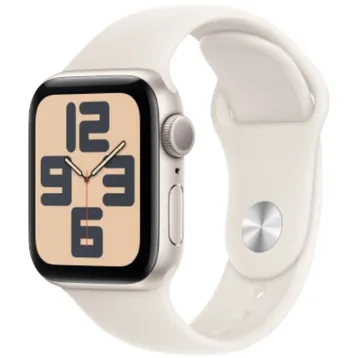 Apple Watch SE (2nd Generation) 40mm GPS (chỉ GPS), vỏ nhôm màu Starlight (Starlight Aluminum Case), kèm dây cao su màu Starlight