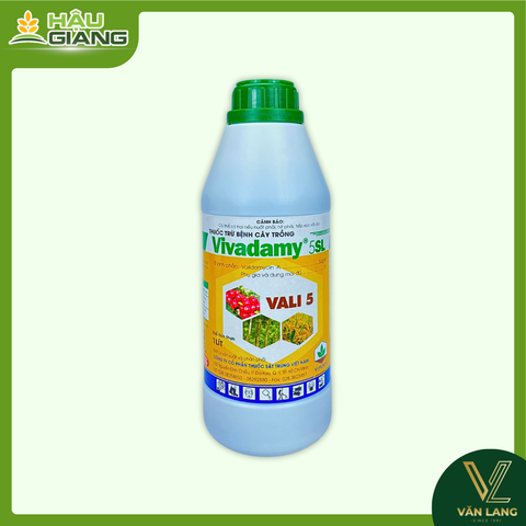 VIPESCO - Thuốc trừ bệnh VIVADAMY 5SL 1L - Validamycin A 5% w/v - phòng trị đốm vằn , cháy bìa lá
