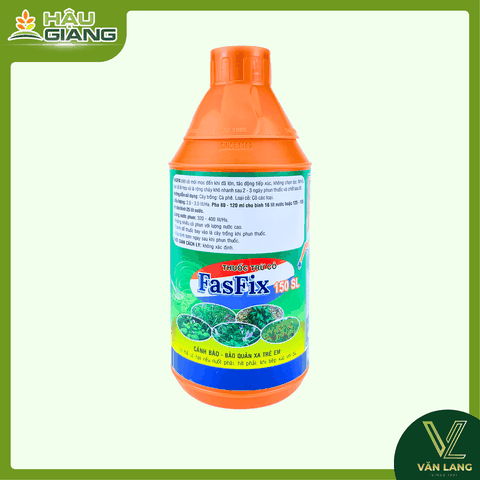 SPC SÀI GÒN - Thuốc trừ cỏ  FASFIX 150SL 1l - Glufosinate Ammonium 150 g/L - Thuốc trừ cỏ phù hợp có vườn cây lâu năm như cà phê, cây có múi, xoài, nhãn, chuối, ca cao